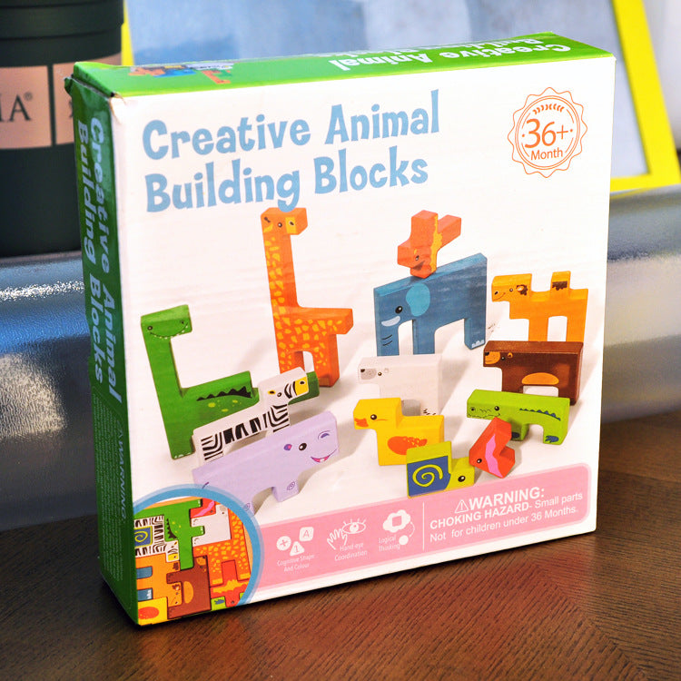 Creative animal building shop blocks