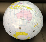 11" Inflatable World Globe