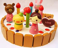 Wooden Decoration Cake Set