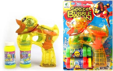 Electric duck bubble gun with light