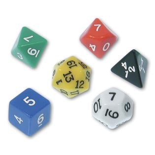 Polyhedral Dice, Set of 6