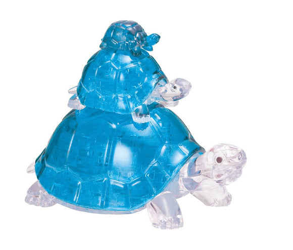 3D Crystal Puzzle - Turtles (Blue)