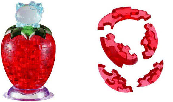 3D Crystal Puzzle - Hello Kitty Strawberry