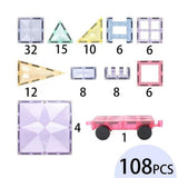 MNTL Star Magnetic Tile Toy Set (108pcs)
