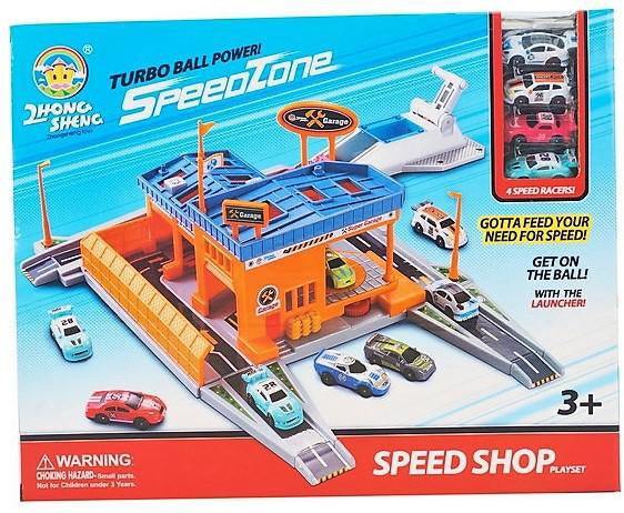 Speed Zone Mini Racing Field Shot (with 4 car)