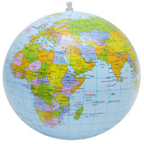 11" Inflatable World Globe