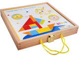 Wooden Magnetic Shapes Puzzle Whiteboard