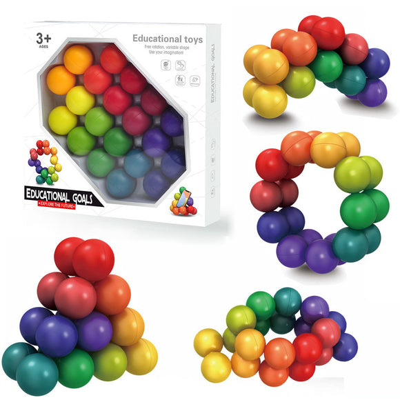 Rainbow Puzzle Ball