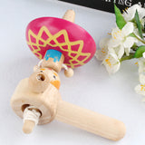 Wooden Spinning Doll Top