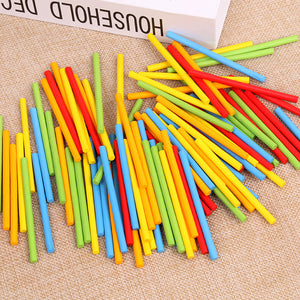 100pcs Wooden Counting Sticks