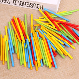 100pcs Wooden Counting Sticks